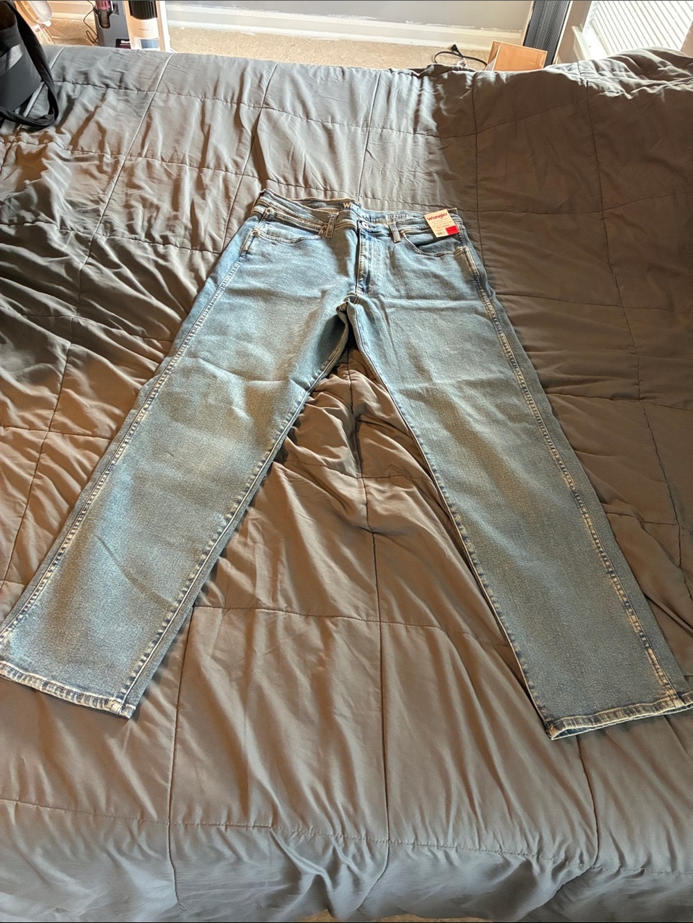 Wrangler Light Blue Straight Leg Jeans